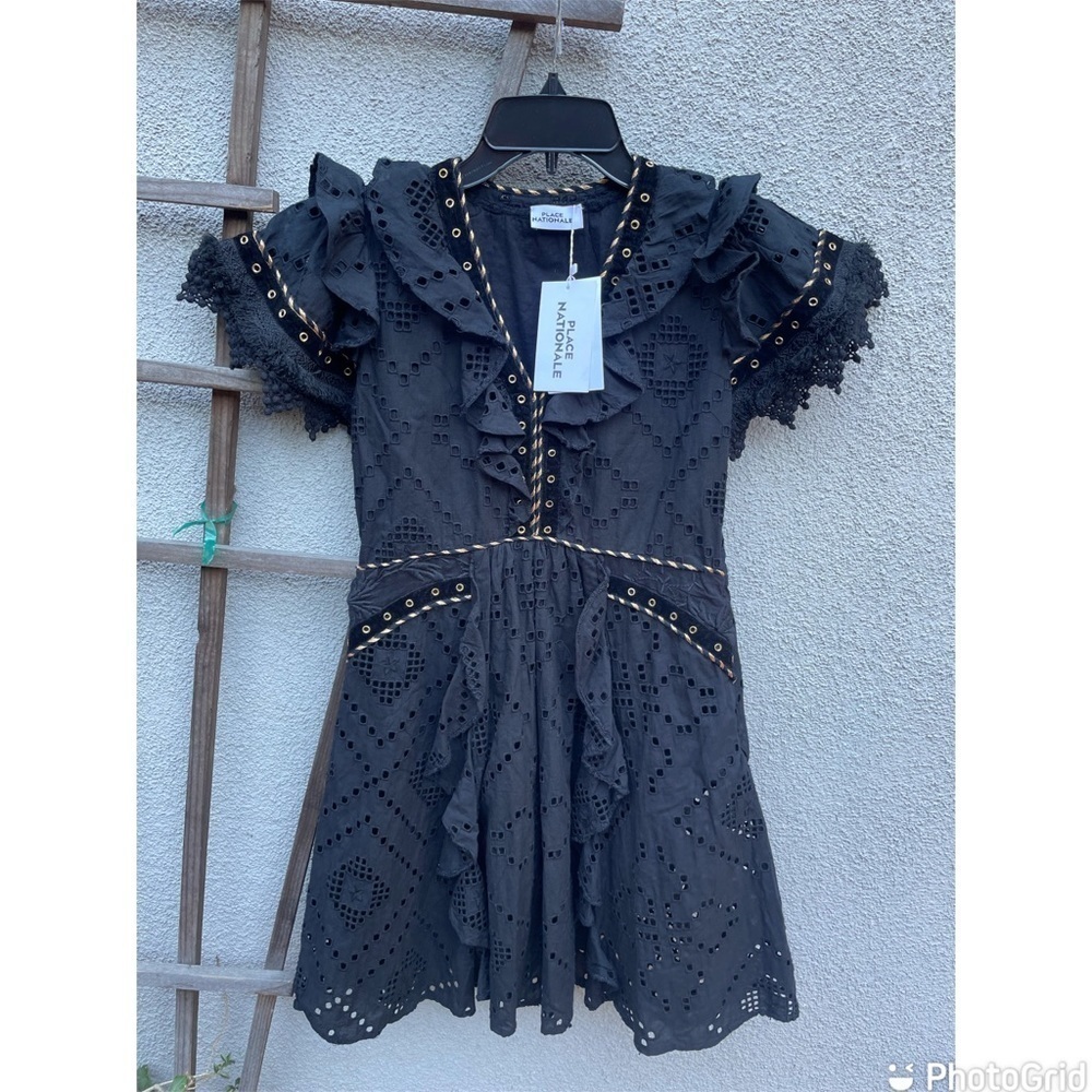 Place Nationale Le Cigalon Cutwork Lace Tea Dress New With Tags! NWT!